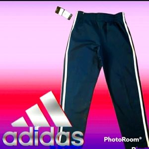 🆕️👖🏷 ADIDAS Trainer Pants Youth Boys Blue Size S(8) 🆕️👖🏷